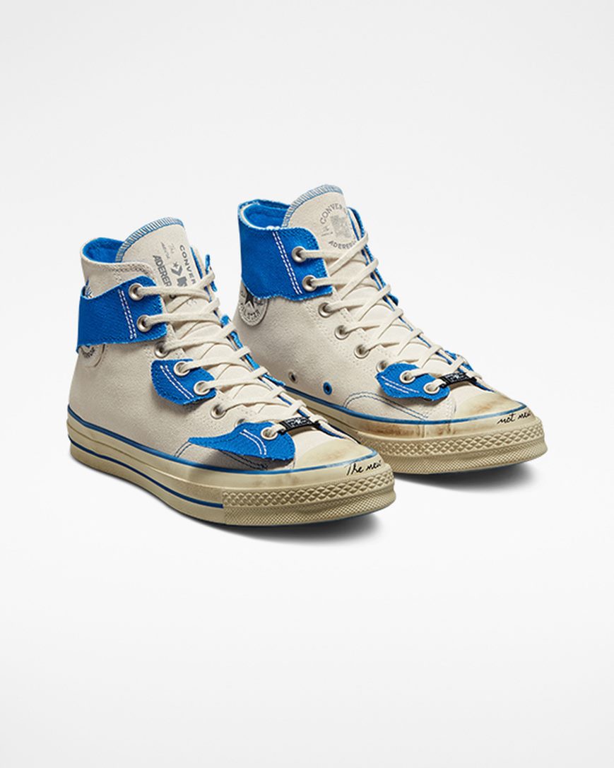 Men's Converse x ADER ERROR Chuck 70 High Top Shoes White / Blue / Black | AU 34158B